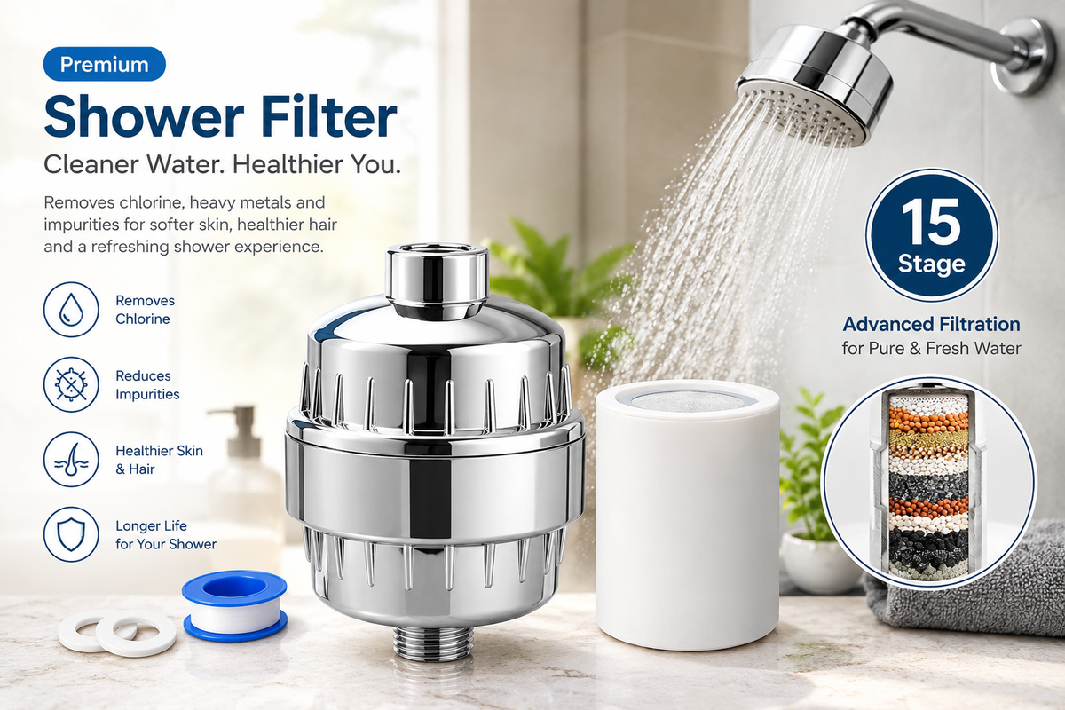 15 Stage Water filter and Purifier for Shower and Taps